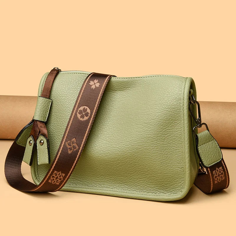 High Quality Genuine Leather Women Tote Bag Luxury Soft Cowhide Ladies