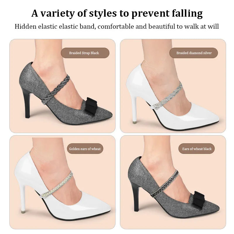 Women Shoelaces for High Heels Adjustable Ankle Shoe Belt Holding
