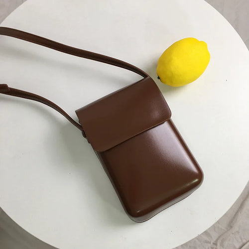 New Women Handbags Pu Leather Phone Purse Fashion Female Messenger Bag