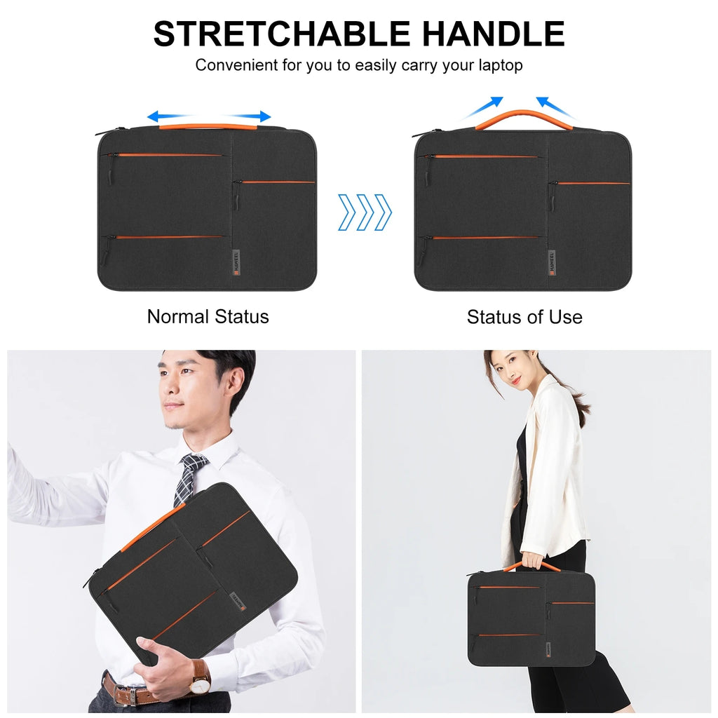 HAWEEL 13.0-15.0 inch Sleeve Case Zipper Briefcase Laptop Handbag For