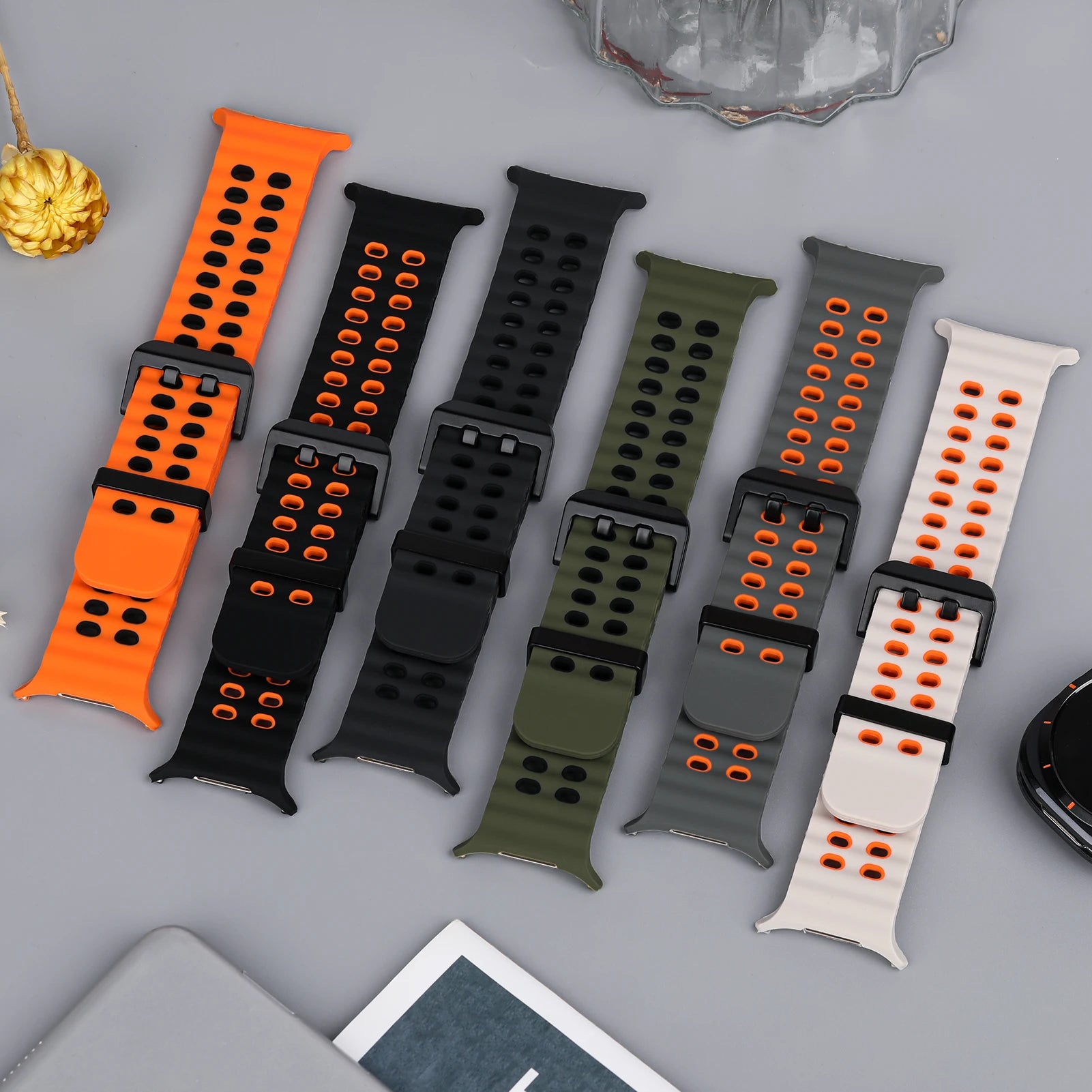 Straps For Samsung Galaxy Watch Ultra 47mm Accessories Marine Sport