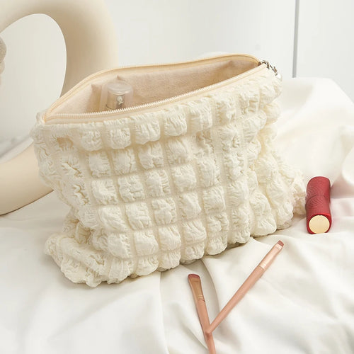 Travel Organizer Portable Zipper Soft Makeup Pouch for Lady Girls