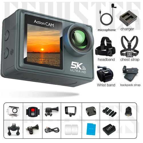 Action Camera 5K 4K bicycle camera Electronic Stabilizer Action cam