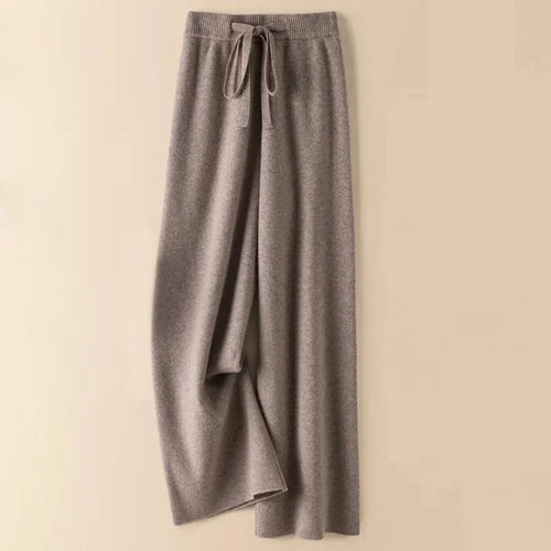 Thick Warm Knitted Casual Chic Basic Soft Elastic High Waist Women's