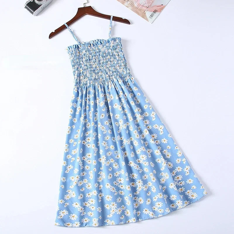 Summer Chiffon Camisole Sleeveless Dress Women Mini Dresses Fashion