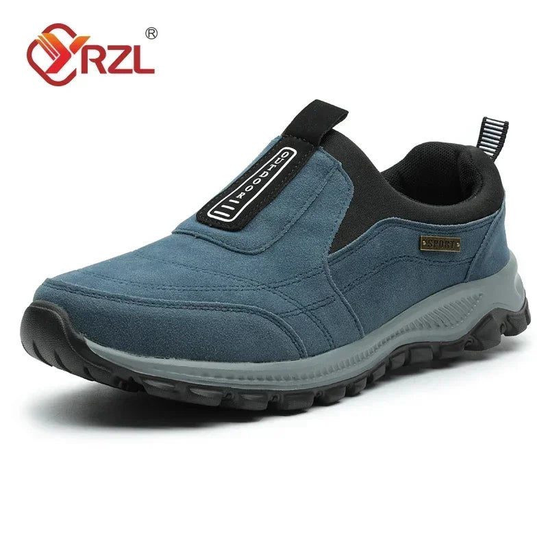 YRZL Outdoor Hiking Shoes Men Sneakers Slip on Casual Men Shoes