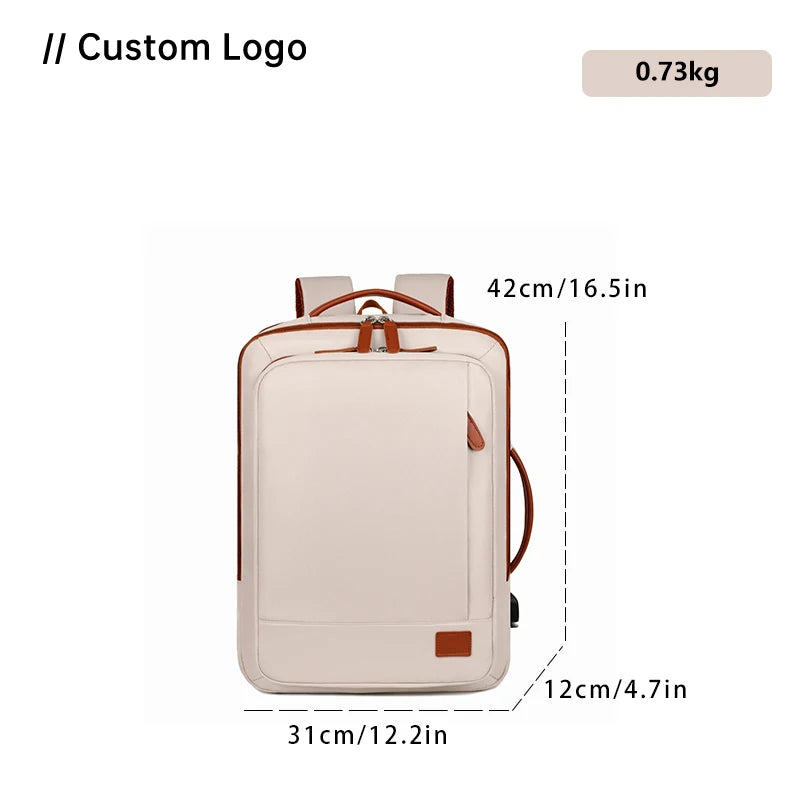 Mycobags Unisex Waterproof Oxford USB Laptop Backpack for College