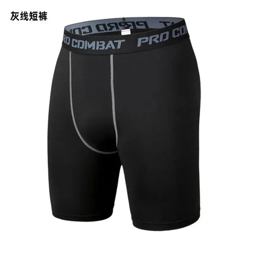 Men's Sports Leggings, Bottoming Shorts, Quick-drying Stretch Fitness,
