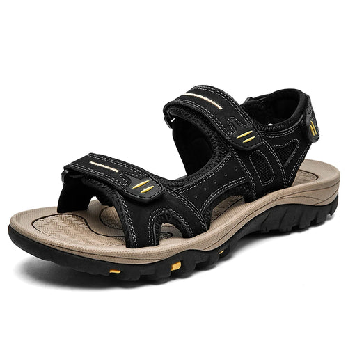 Genuine Leather Men Sandals Summer New Large Size Men Sandals Outdoor