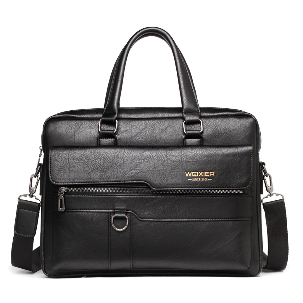 2023 Men Briefcase Bag High Quality Business Famous Brand PU Leather