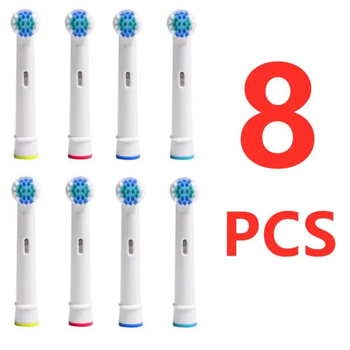 8pcs/12pcs Toothbrush Head Soft Hair Ultrasonic Whitening Electric