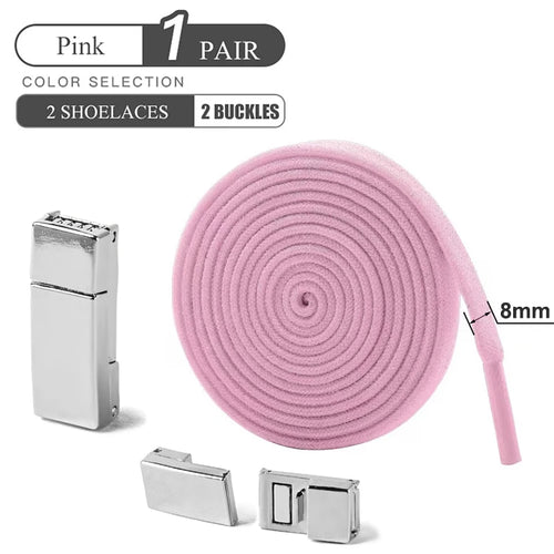 Magnetic Buckle No Tie Shoe Laces Elastic Shoelaces Without Ties Laces