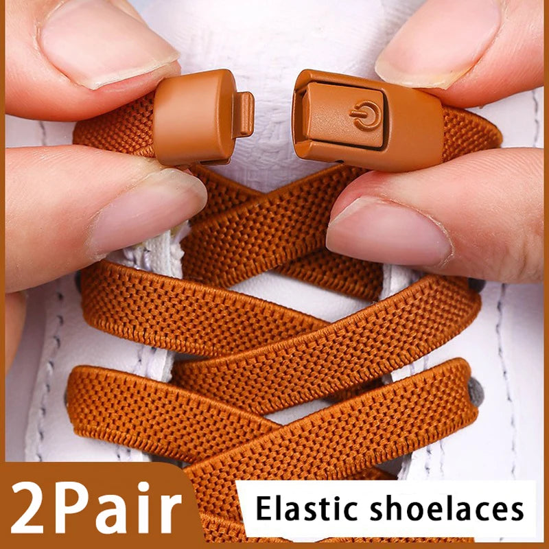 Elastic Laces Sneakers Tennis No Tie Shoe laces Lock Shoelaces without