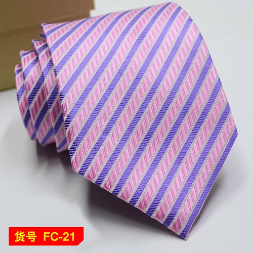 67 Styles Men's Ties Solid Color Stripe Flower Floral 7-8cm Jacquard