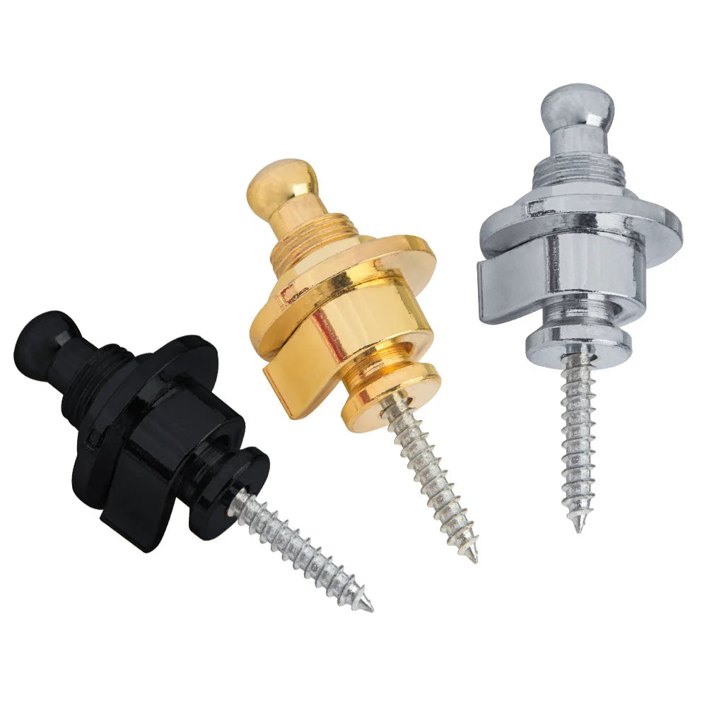 2Pcs Guitar Bass Strap Lock Skidproof StrapLock locking pegs