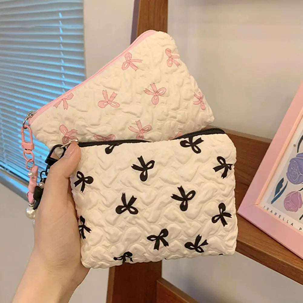High-end Polyester Makeup Bag for Women Quilted Travel Cosmetic Bag