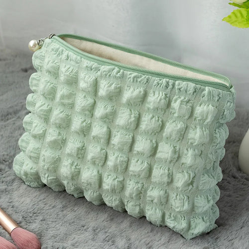 Travel Organizer Portable Zipper Soft Makeup Pouch for Lady Girls