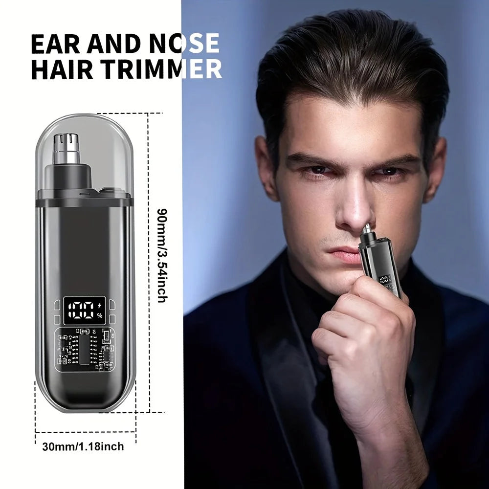 Suitable for men, USB charging nose and ear hair trimmer portable