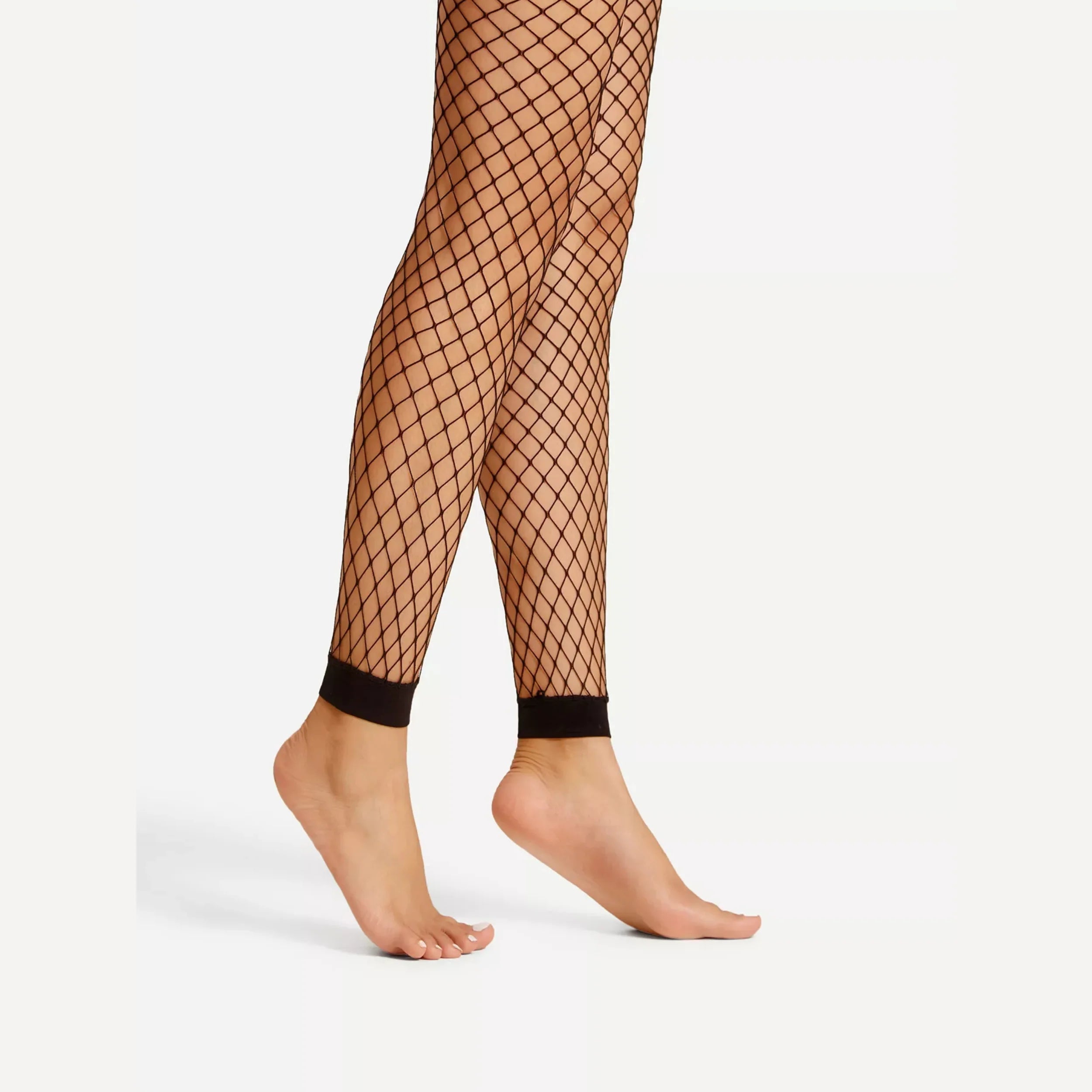 1 Pairs Women's Nine-Point Mesh Socks Sexy Hollow Fishnet Socks