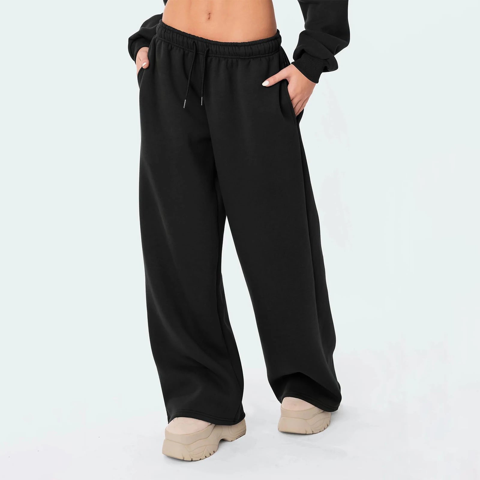 Fashion Women's Casual Pants Joggers Sweatpants Solid Color Drawstring