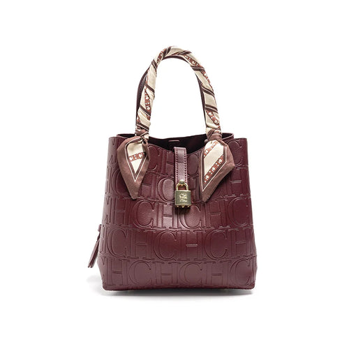 Embossed Ladies Crossbody Bag Letter Printing Design Ladies Handbag
