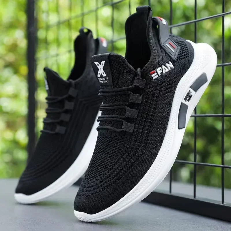 Spring White Casual Shoes Breathable Non-slip Walking Sneakers Men