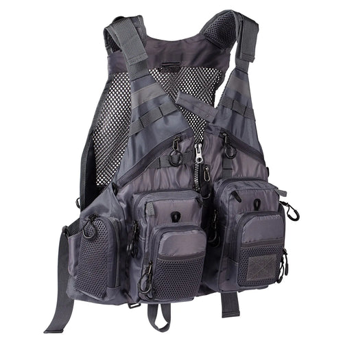 Breathable Fishing Vest Outdoor Sports Fly Swimming Adjustable Vest
