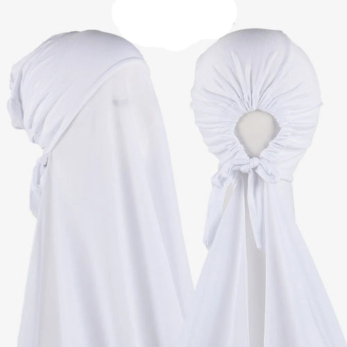 Muslim Instant Hijab Women Bonnet with Chiffon Shawl Head Scarf Cap