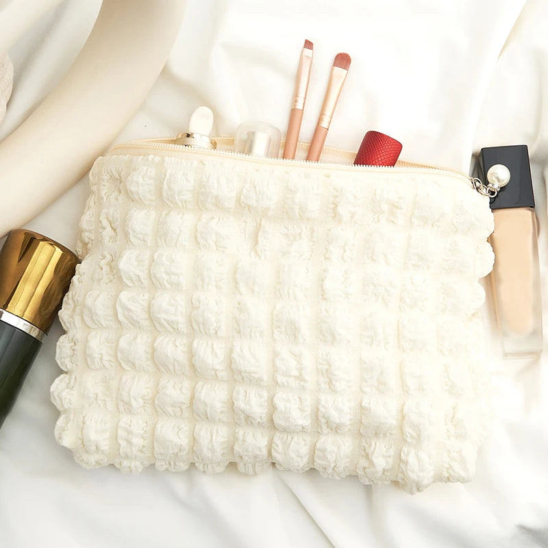 Travel Organizer Portable Zipper Soft Makeup Pouch for Lady Girls