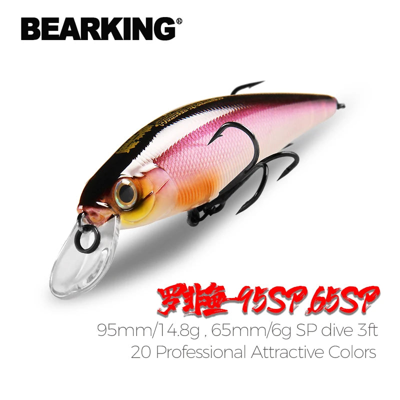 BEARKING Squad Minnow 95mm 14.8g 65mm 6g Tungsten weight system SP