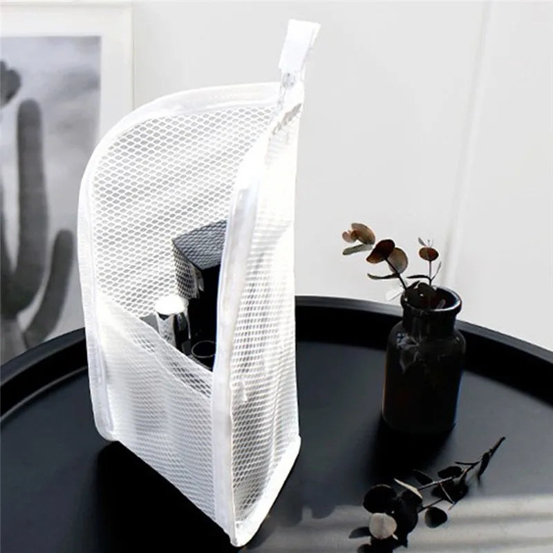 Women EVA mesh Cosmetic Bag Travel Storage Makeup Bag Organizer Female