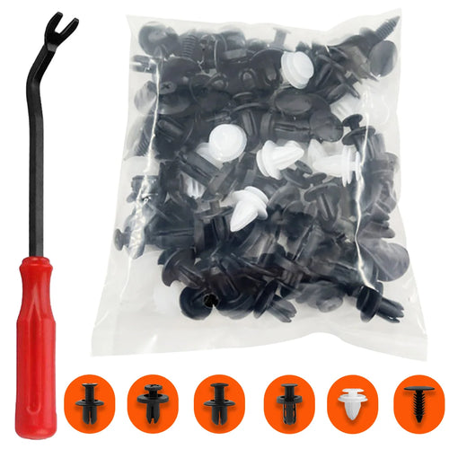 Bumper Retainer Clips Car Plastic Rivets Fasteners Push Retainer Kit