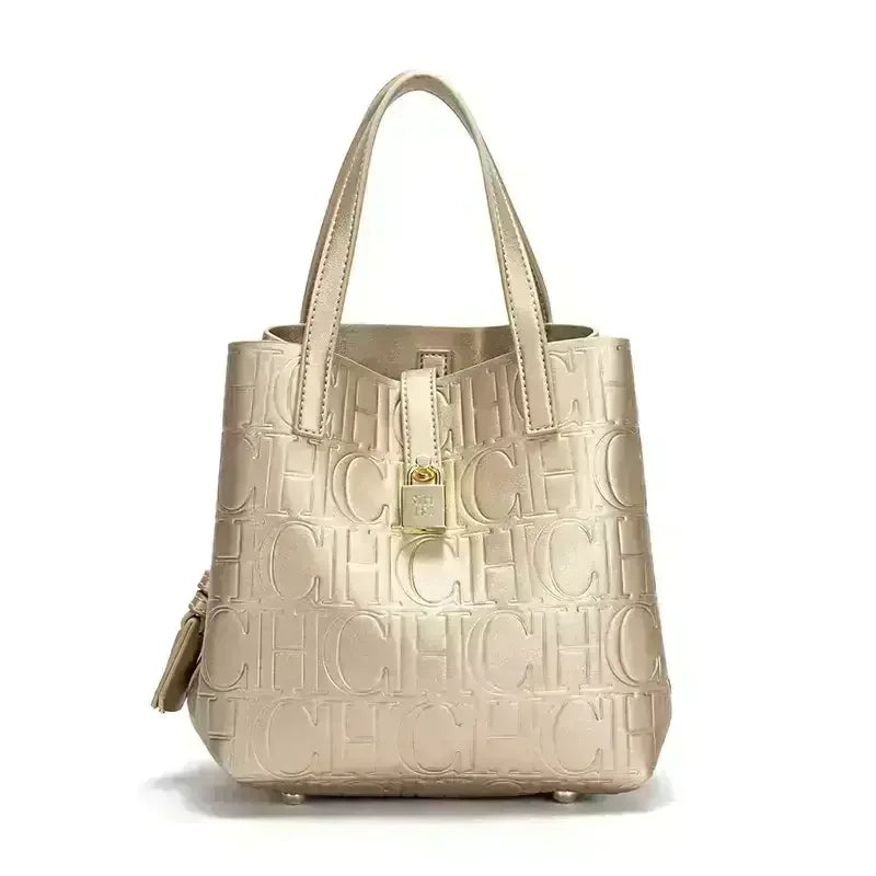 CH Ladies Handbag Bucket Bag Large Capacity Letter Element Ladies