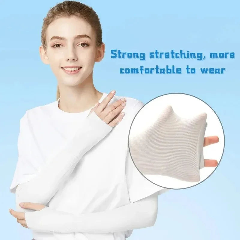Cycling Arm Summer Ice Cloth Cycling Sleeves Sun Protection Unisex