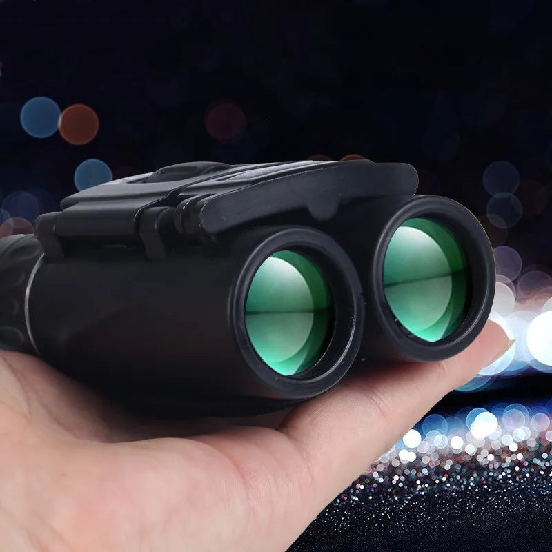 100x22 Mini Portable Hd Binoculars 30000m Long Range Folding Bak4 Fmc
