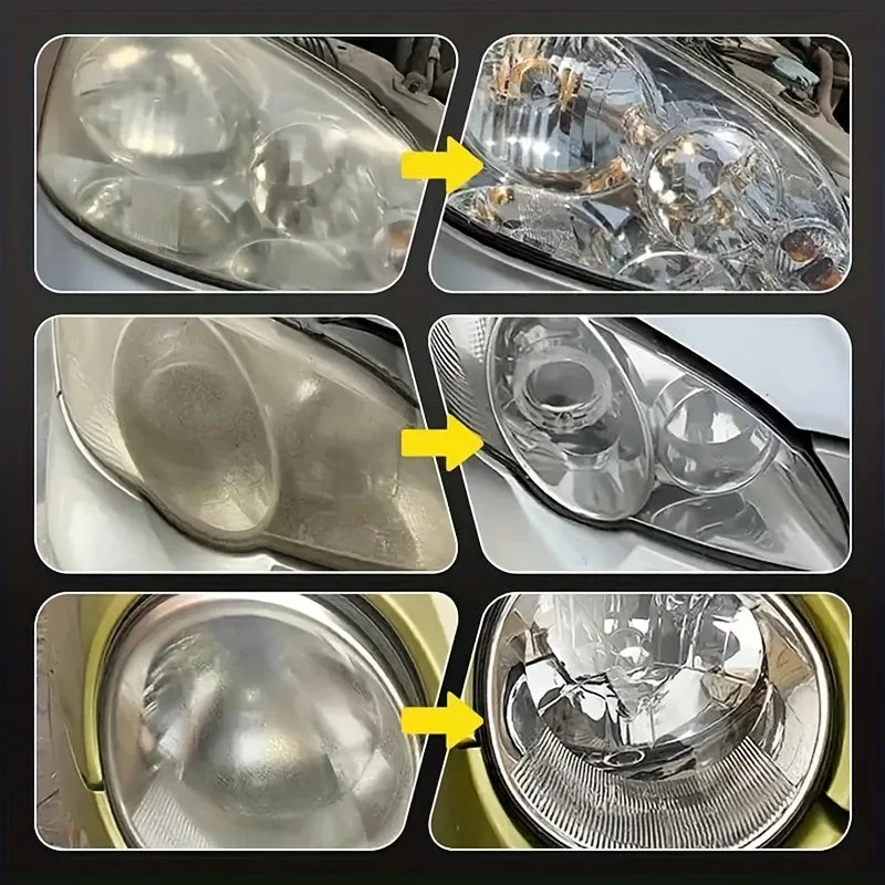 Car Headlight Restoration Polishing Kit - Scratch Remover & Oxidation