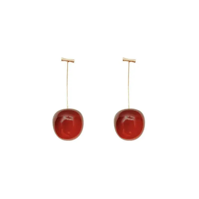 2 Pieces Of Trendy And Personalized Cherry Earrings For Women, Outdoor
