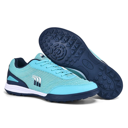 Men‘s Soccer Shoes Low Top Breathable Football Boots Non-Slip Futsal