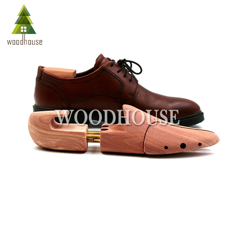Men's and Women's Twin Tube Adjustable Red Cedar Shoe Tree Wood Shoe