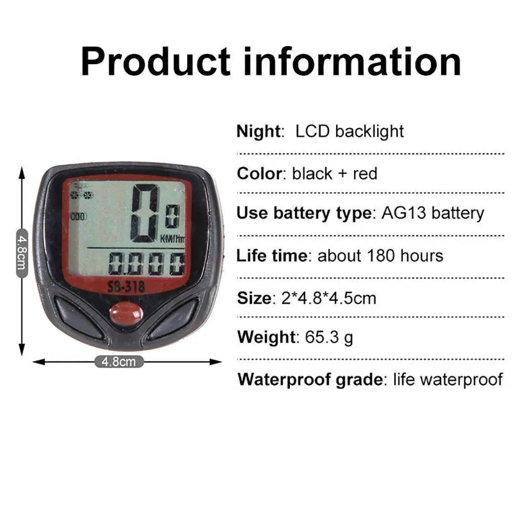 Bicycle Speedometer Bike Computer BN 518 Multifunction Waterproof