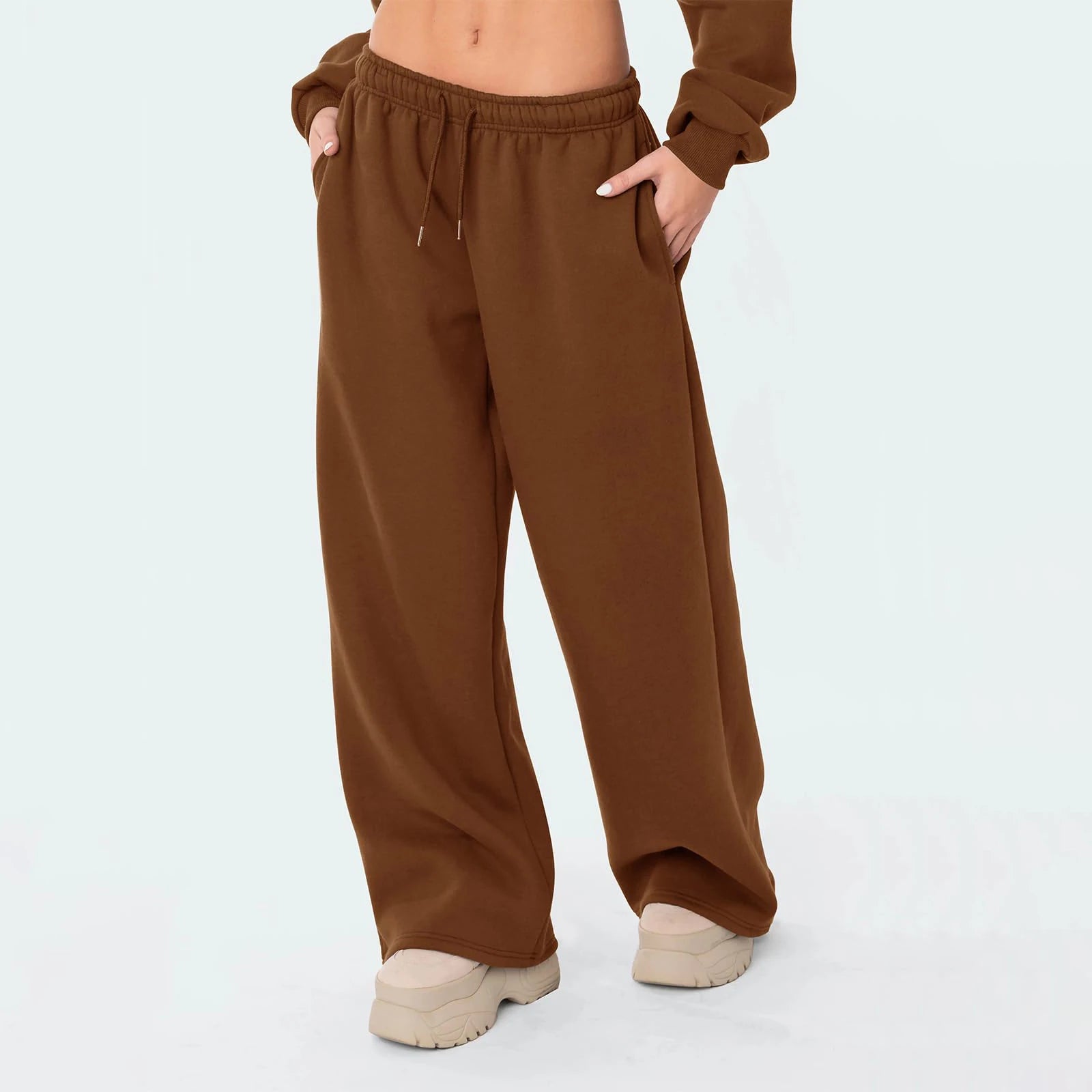 Fashion Women's Casual Pants Joggers Sweatpants Solid Color Drawstring