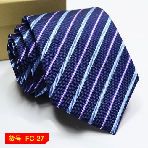 67 Styles Men's Ties Solid Color Stripe Flower Floral 7-8cm Jacquard