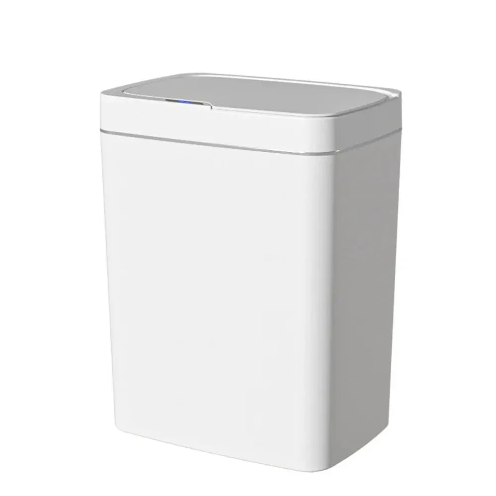 Smart Bathroom Trash Can Automatic Bagging Electronic Trash Can White
