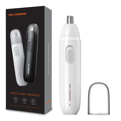 MAXGROOM Nose Hair Trimmer for Men Rechargeable 360 Rotating