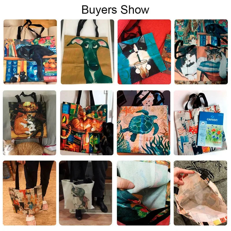 Canvas Bag Van Gogh Series Canvas Bag Oil Painting Starry Night