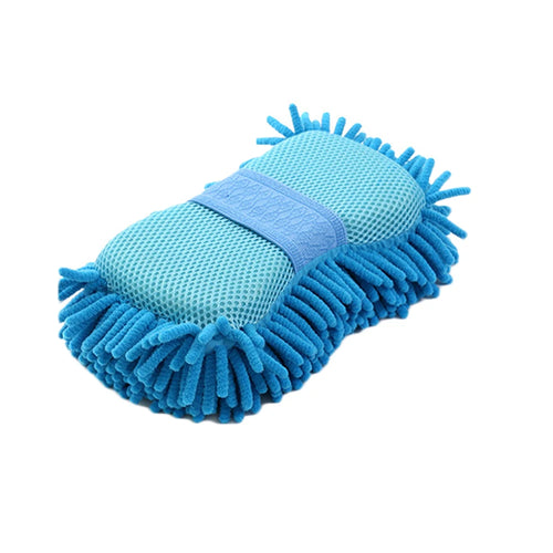 1pc Car Wash Glove Microfiber Chenille Car Wash Sponge Care Washing