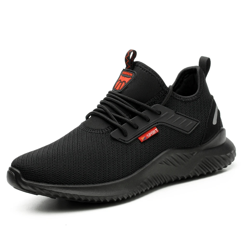 Work Sneakers Steel Toe Shoes Men Safety Shoes Puncture-Proof Work