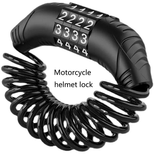 1PC Universal Helmet Password Wire Lock | Anti-Theft Security Lock for
