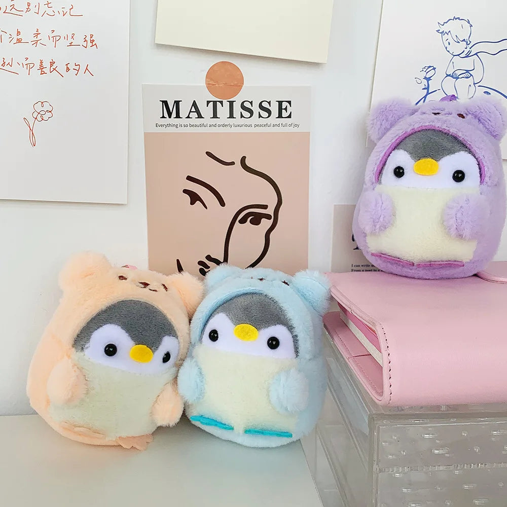 Cute Penguin Doll Key Chain Girl Cartoon Car Creative Plush Key Chain