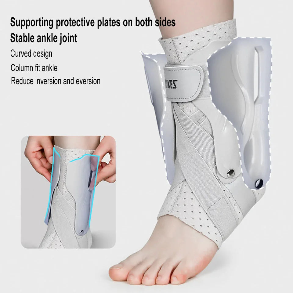 AOLIKES 1PCS Sports Ankle Brace Compression Sleeve for Ankle Sprains,